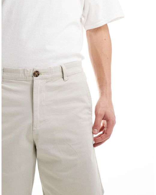 Pantalones cortos chinos blancos SELECTED de hombre de color Gray