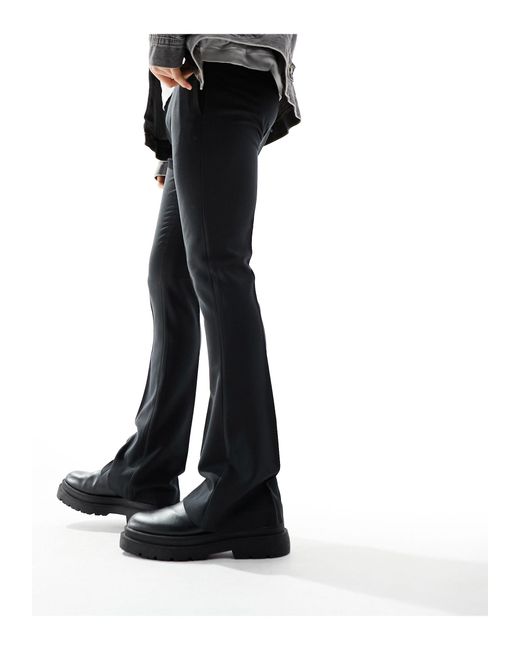 Pantaloni skinny eleganti a zampa neri di ASOS in Black da Uomo