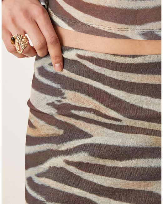 ASOS Natural – maxirock aus netzstoff