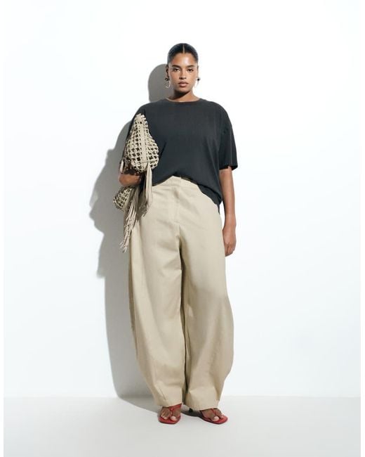 ASOS Blue Asos Design Curve Oversized T-Shirt