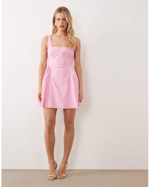 New Look Pink Bengaline Mini Dress