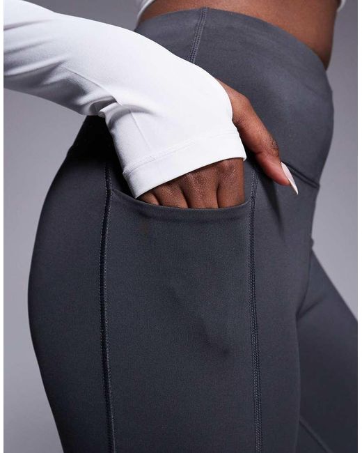 4505 Blue Icon Active Tie Waist Run Legging With Phone Pocket