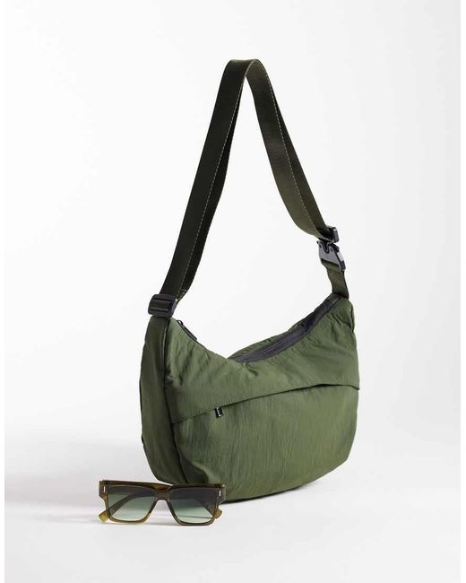 ASOS Green Nylon Crossbody Bag for men