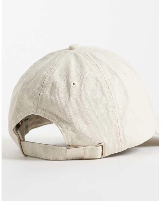 Calvin Klein Natural Jeans Canvas Cap With Frayed Logo for men