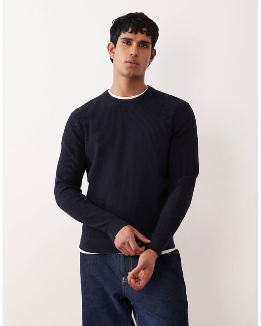 Pull ras Mango pour homme en coloris Blue