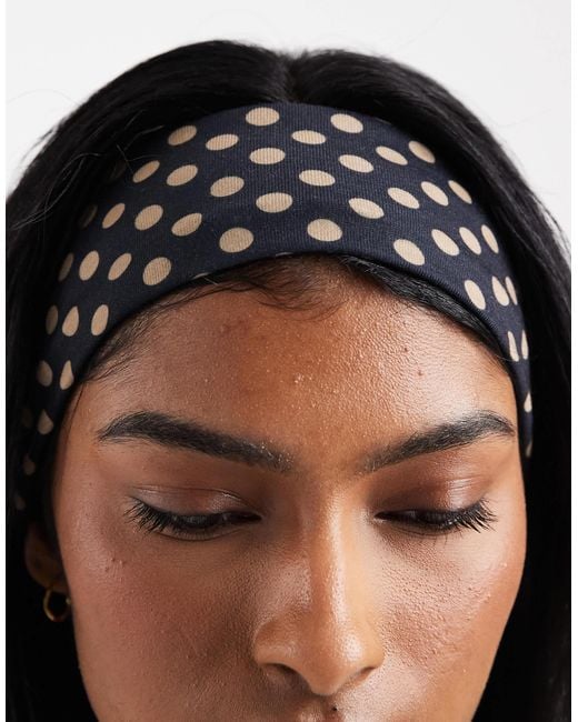 ASOS Multicolor Headband With Polka Dot Pattern