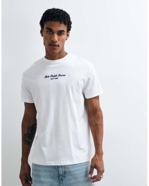 Polo Ralph Lauren White Ny Print Classic Fit T-Shirt for men