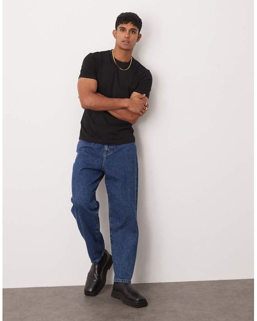 Camiseta Negra Basica De Mango de hombre de color Negro Lyst