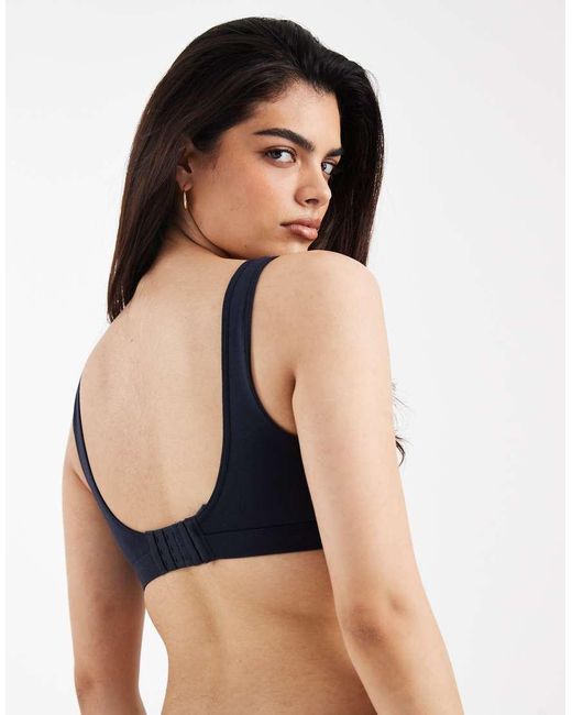 Lindex Black Maternity 2 Pack Pointelle Print Nursing Wrap Bras