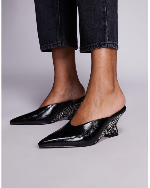 ASOS Black – spark – mules