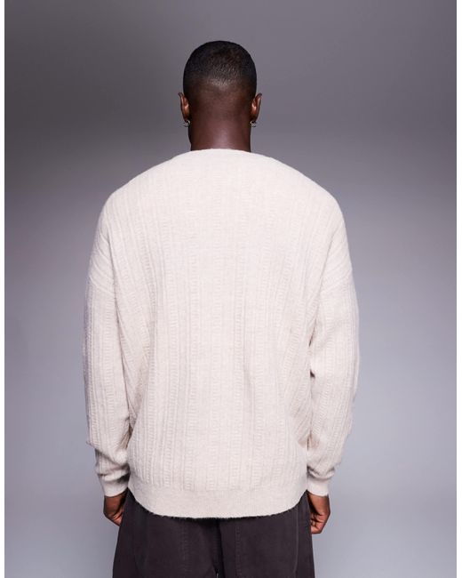 Pull ras ASOS pour homme en coloris Gray