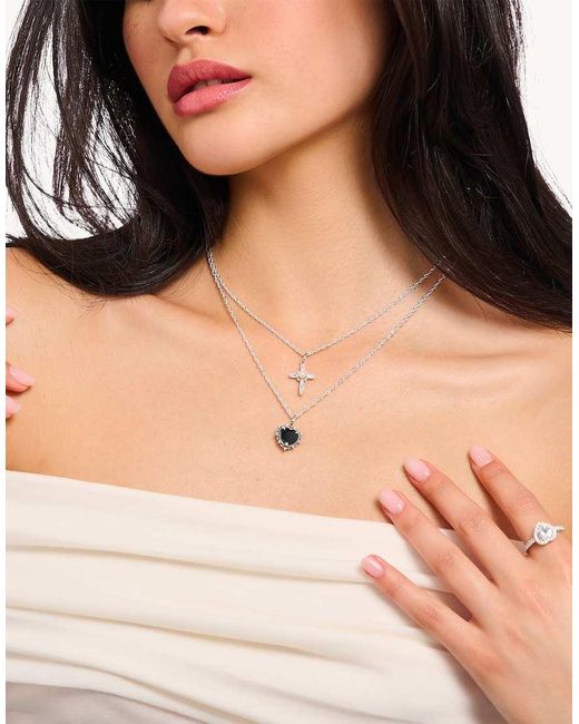 Thomas Sabo White Necklace With Pendant Heart Romance