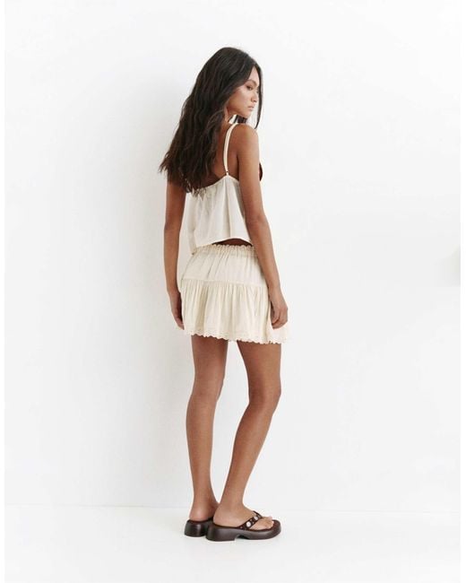 Pull&Bear Natural – rustic – minirock
