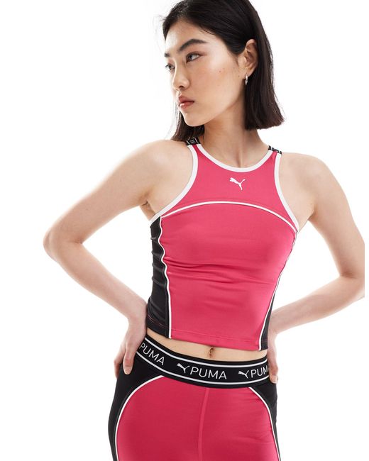 PUMA Pink Fit Fitted Tank Top