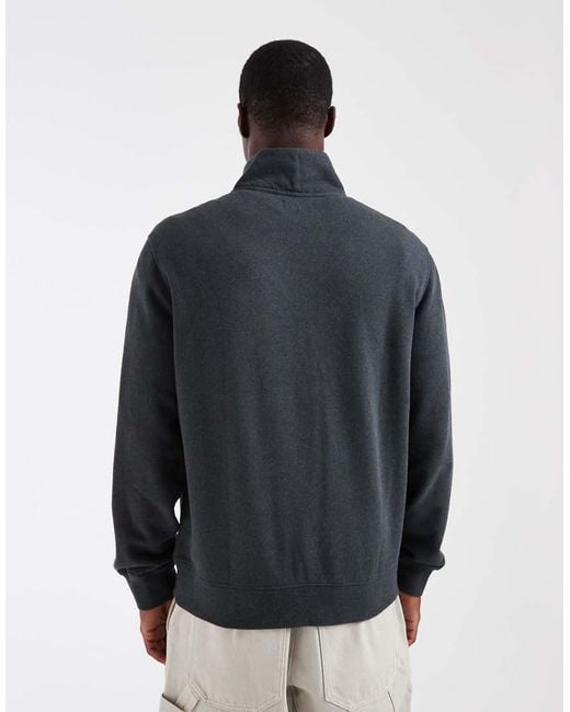 Levi's Gray Original 1/4 Zip Sweatshirt for men