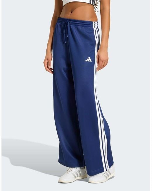 Adidas Originals Blue Stadium 3-stripes Track Pants