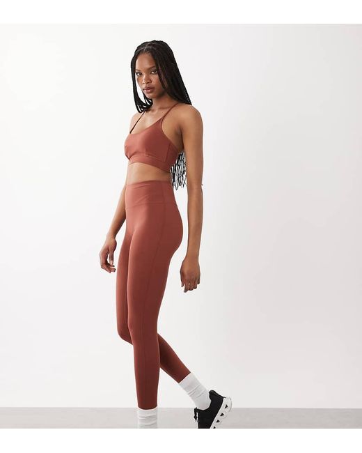 4505 Brown Tall Icon Soft Touch High Waist Yoga Legging