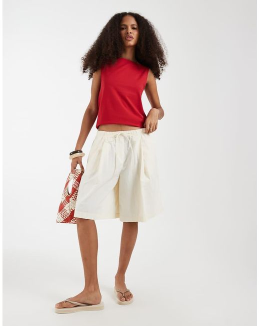 Gap Red Boatneck Tank Top