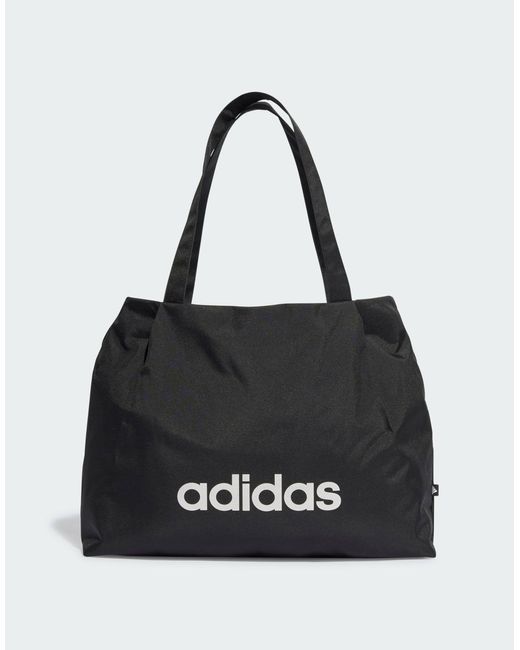 Bolso shopper negro essentials linear Adidas Originals de color Black