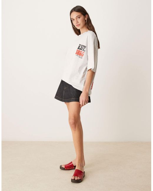 ASOS White Oversized T-shirt With Arizona Rodeo Graphic