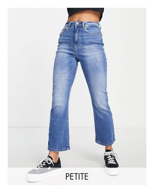 Only Petite Charlie - Kick Flare Jeans in het Blue