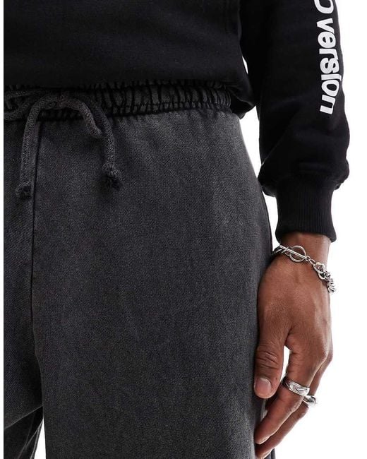 Pull&Bear Black Skater Fit jogger for men
