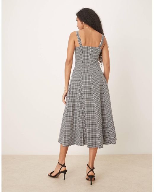 Abercrombie & Fitch Gray – fließendes midikleid