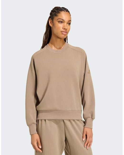 Adidas Originals Natural Soft Lux Loose Sweatshirt