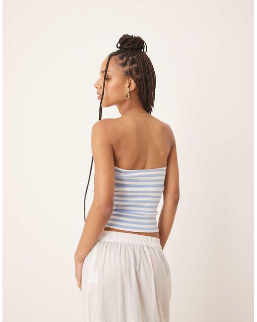 Gina Tricot White Bandeau Tube Top