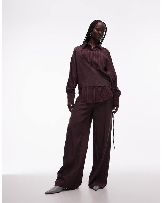 ASOS Red Wrap Shirt