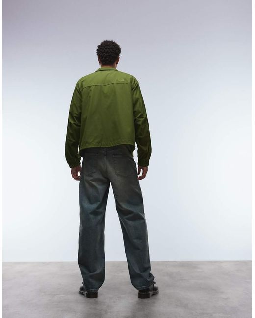 The North Face Green Cordura Wind Zip Up Jacket for men