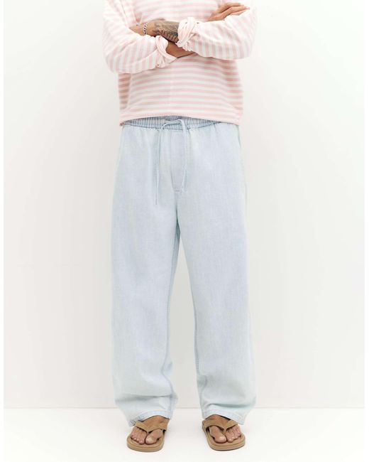 Pantalon Pull&Bear pour homme en coloris White