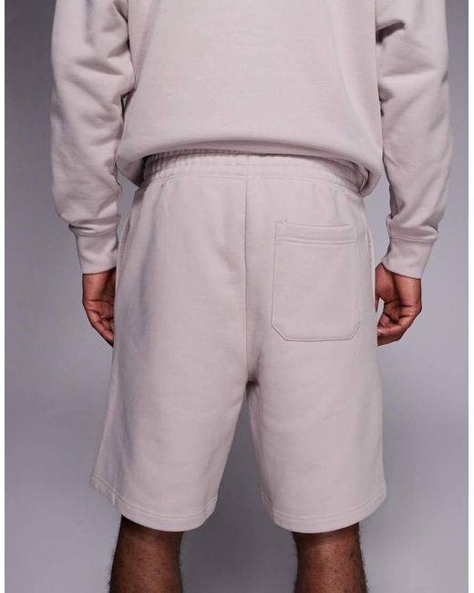 HUGO Purple Loose Fit Shorts Co-Ord With Logo Print for men