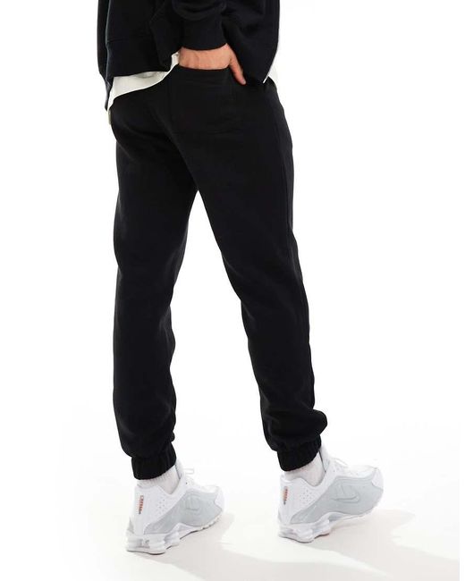 Joggers Felpati Neri di JJ Rebel in Black da Uomo