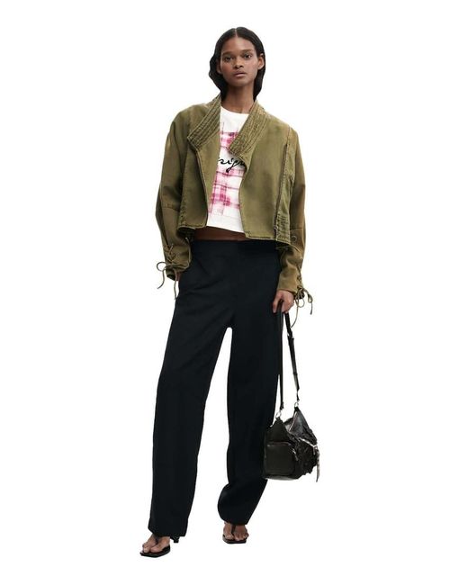 Desigual Green Asymmetric Jacket