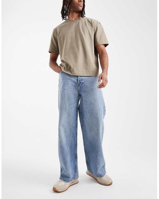 Jack & Jones Blue Dave Wide Fit Jeans for men