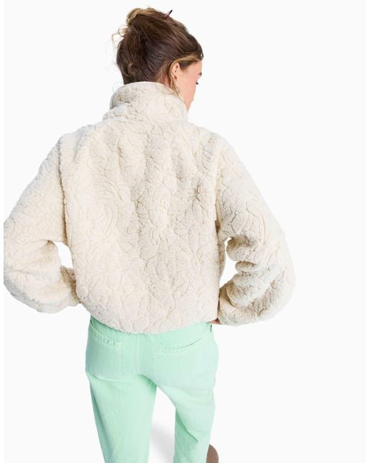 Roxy Natural – blurry cloud – relaxed fit fleece-jacke