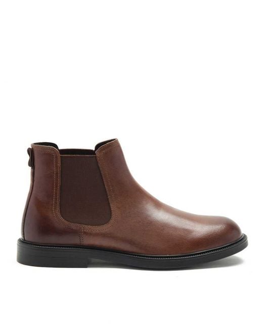 Thomas Crick Brown Ladd Formal Chelsea Leather Boots for men