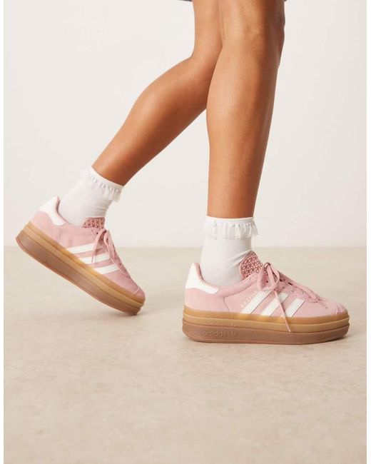 Adidas Originals Pink Gazelle Bold Trainers