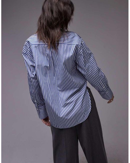Camisa De Sastre Azul A Rayas Extragrande De ARKET de color Blue