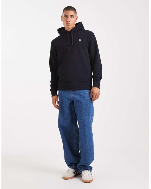 Fred Perry Hoodie Met Monogram in het Blue voor heren