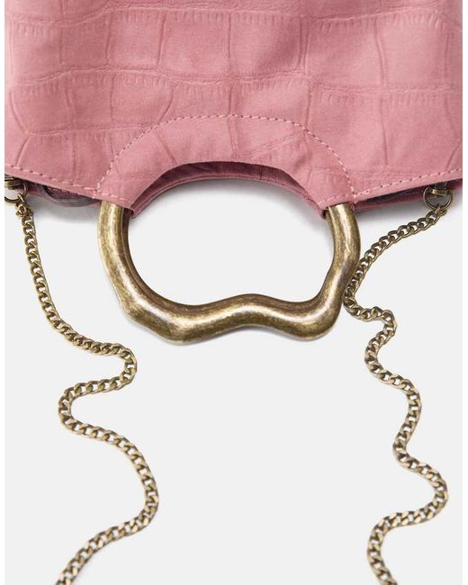 Borsa A Mano Rosa Con Manico di Pull&Bear in Pink