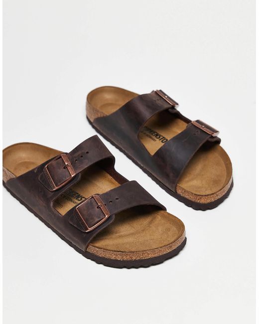 Birkenstock Brown ‐ arizona ‐ unisex-sandalen aus geöltem leder