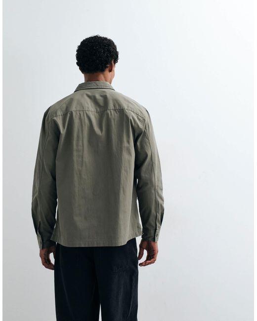 ASOS Gray Tech Overshirt for men