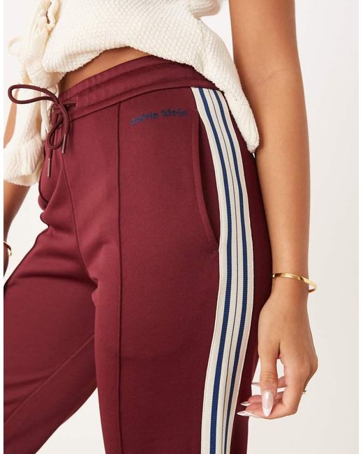 Calvin Klein Pink High Shine Track Pants