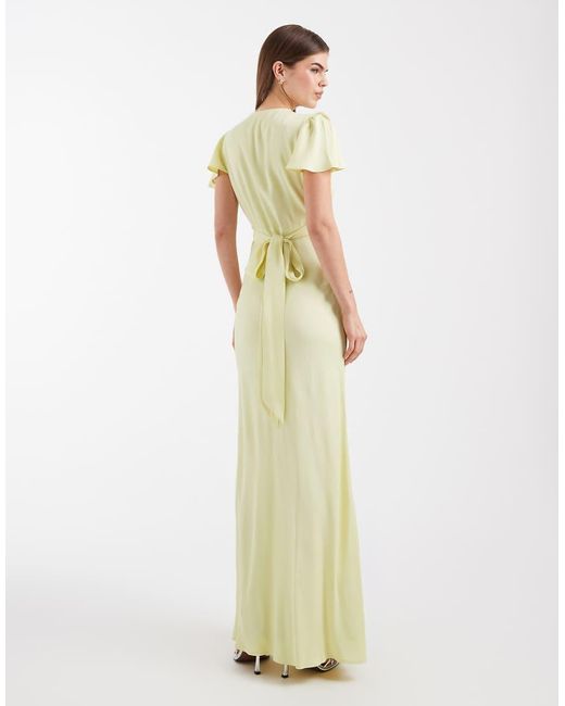 Maids To Measure White Bridesmaid Button Front Maxi Dress