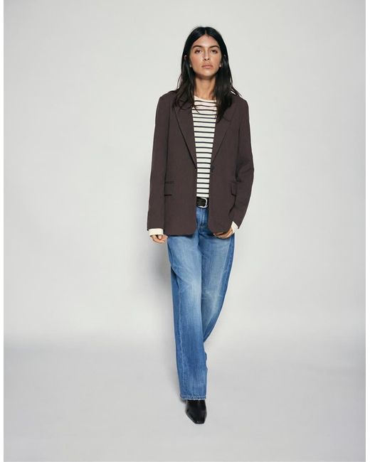 Blazer Basic di Pull&Bear in Brown