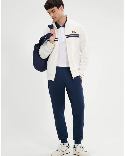 Ellesse White Vicenza Track Jacket for men