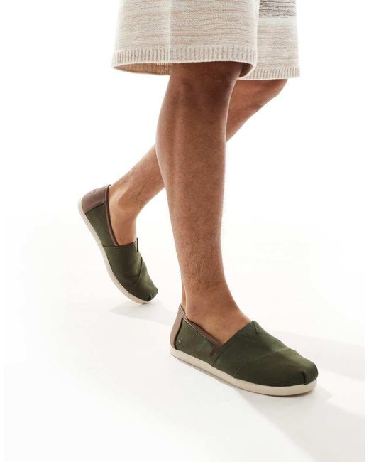 TOMS Green Alpargata Classic Shoe for men