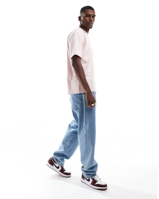 Hollister Pink Boxy Fit Washed T-Shirt for men